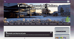 Desktop Screenshot of collegebalzac.net